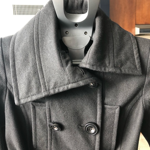 Zara double breasted winter coat with tie - Picture 5 of 5